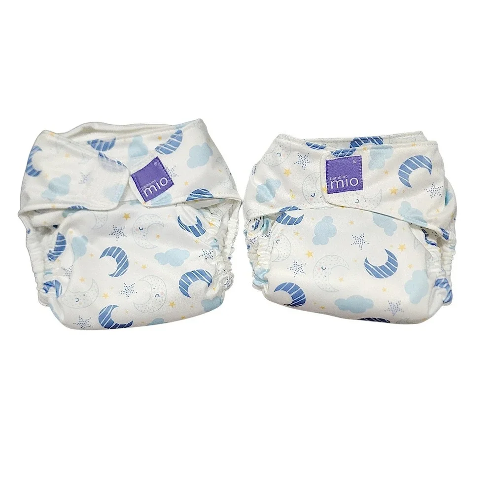 Bambino Mio Cloth Diapers OS Baby Miosolo Multi AIO Reusable 5pk Wet Bag Set NEW